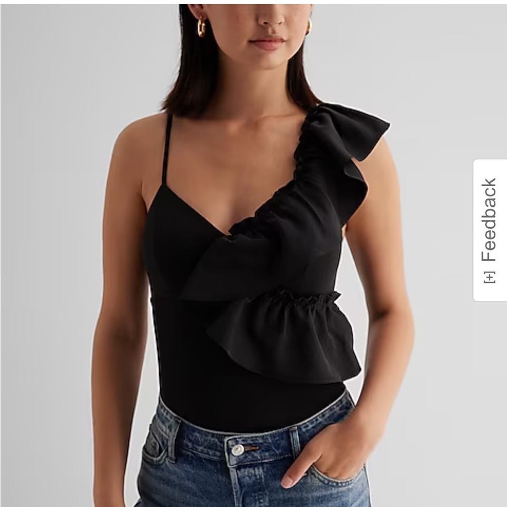 Body Contour High Compression Ruffle Bodysuit